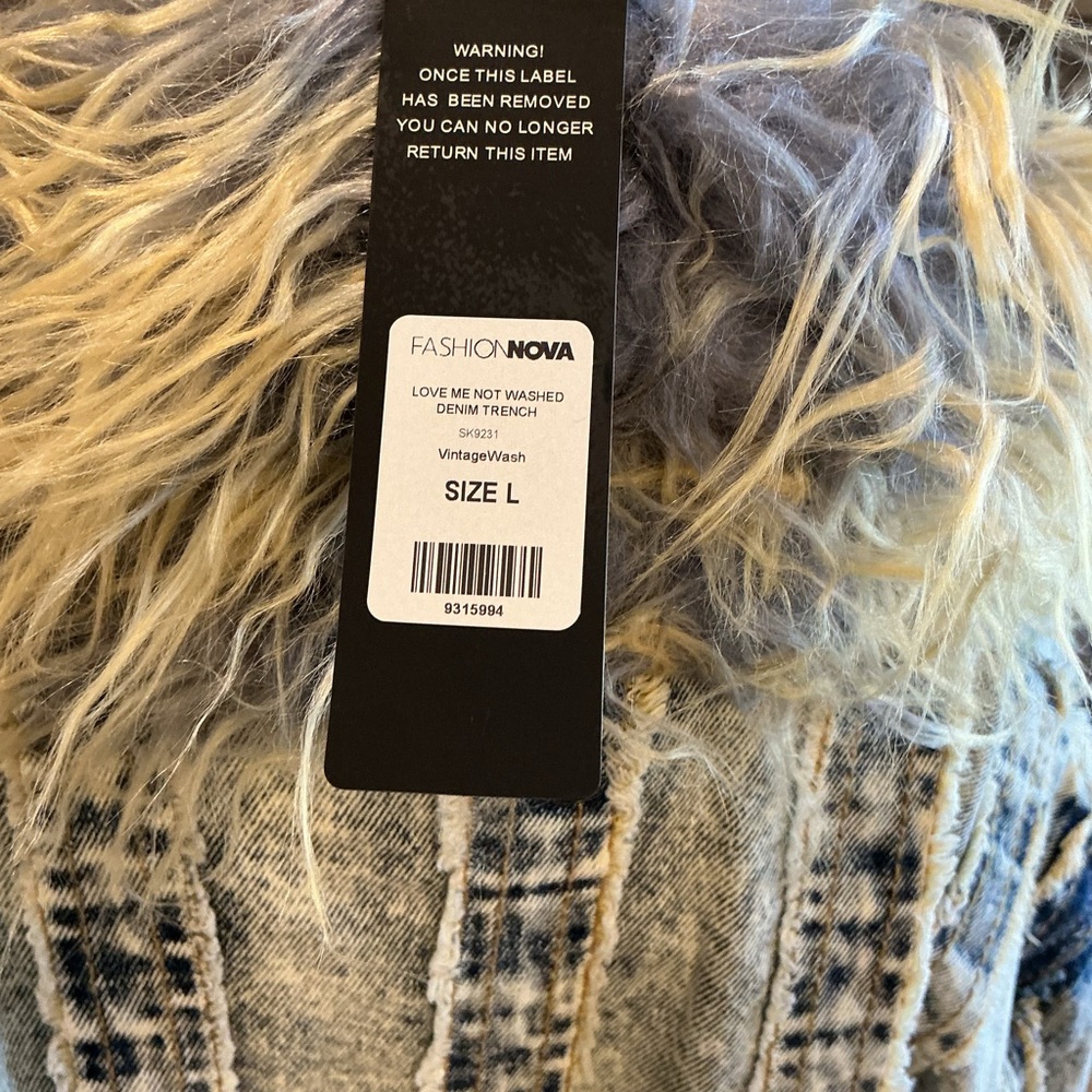 Fashion Nova Shaggy Faux Fur Teddy Jacket in Cream - Picture 4 of 11